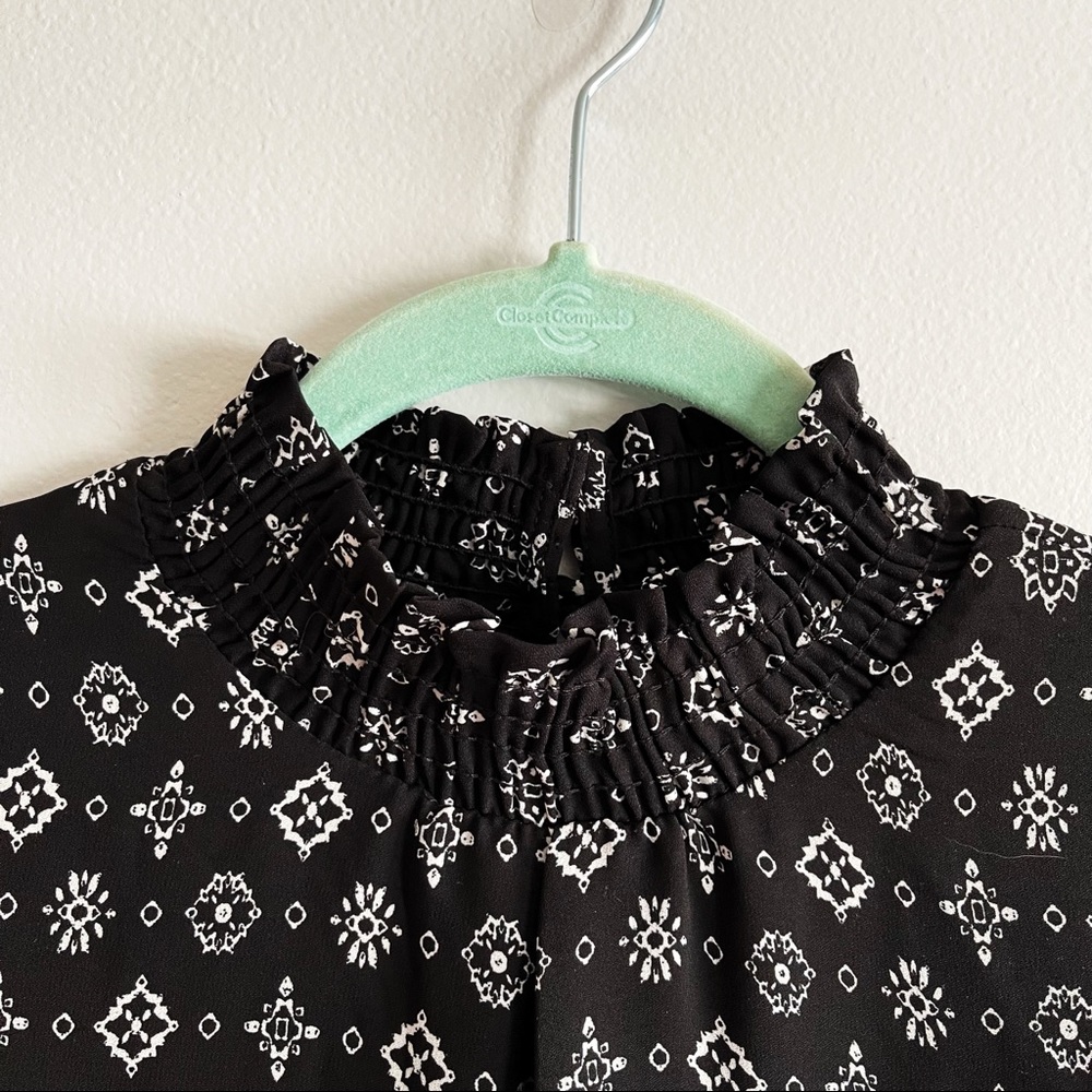 Speechless Black Print Sleeveless High Neck Dress Size Medium - Picture 2 of 10
